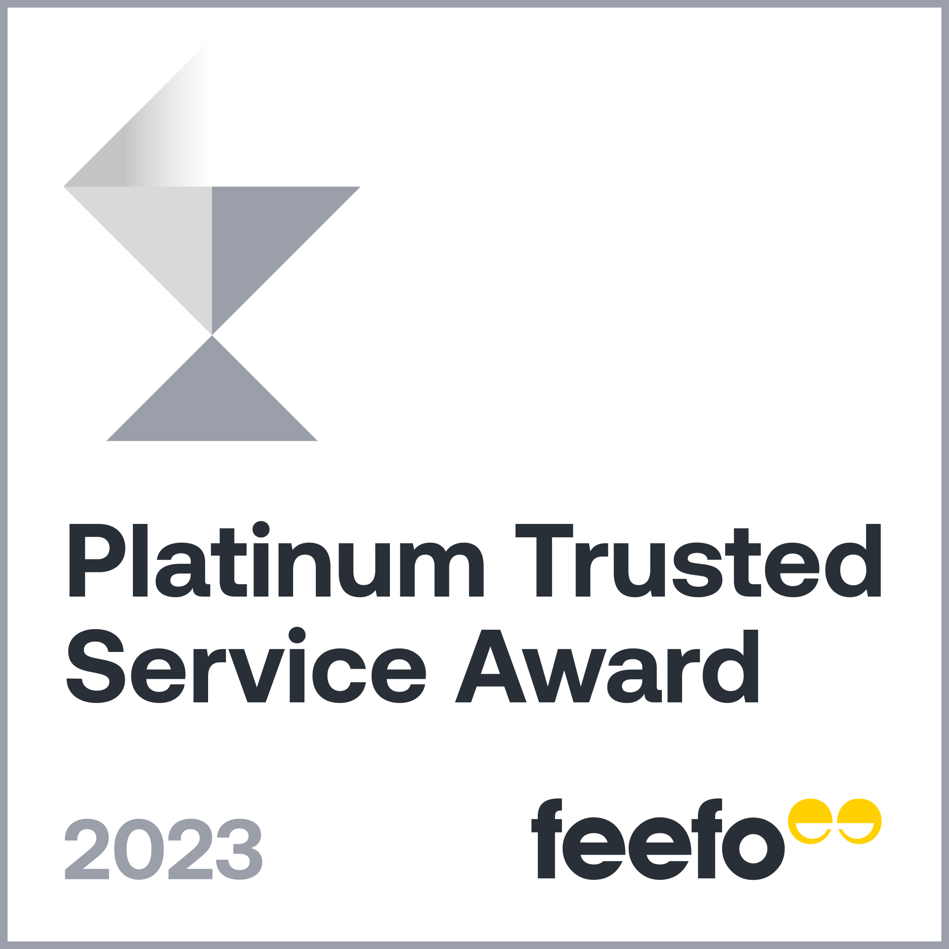 Feefo Gold Trusted Service Award logo